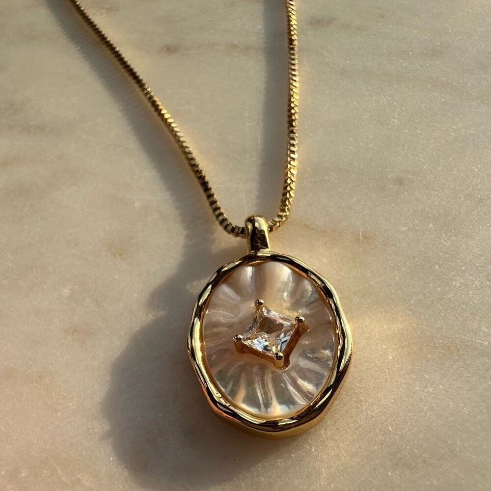 Titanium Steel Shell Geometric Vintage Necklace set - Picture 7 of 7